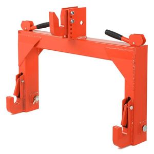 Orange 3 Pt Quick Hitch Adapter for Category 1 and 2 Tractors up to 3000lb with Adjustable Bolt 3000lb Capacity - Product Image 6
