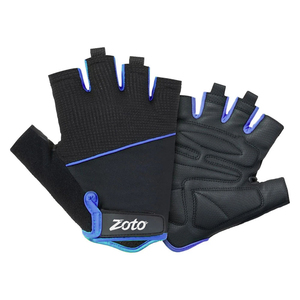 Gants de sport ZOTO à demi-doigts avec paume rembourrée en cuir pour la musculation, les tractions, l'entraînement, équipement de fitness pour hommes et femmes - Product Image 1