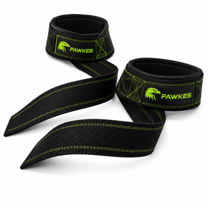 Sangles de musculation Fawkes en nylon noir, légères, réglables, confortables, avec fermeture à boucle ajustée, unisexes - Product Image 4