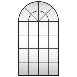 Miroir mural en verre noir de 23,6 x 43,3 pouces avec miroirs de salle de bain en fer thermolaqué - Product Image 3