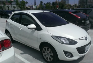 Viseras para Ventanas de Auto HIC, Protectores Contra la Lluvia, Material PMMA, 100% Compatibles con MAZDA 2 5 Puertas Hatchback/Demio (DE) 2007~2014 - Product Image 1