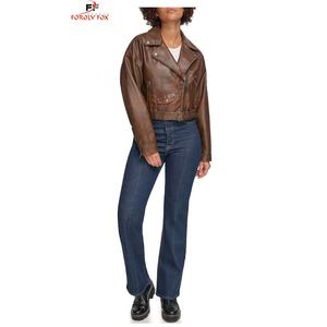 Chaqueta de cuero puro para mujer de alta calidad para niñas, chaqueta de cuero para mujer paquistaní hecha a medida, chaqueta sólida para mujer - Product Image 4