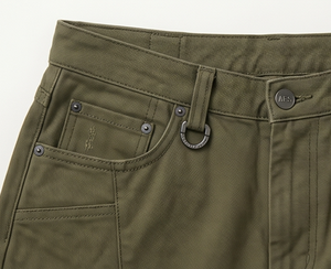 Pantalones Cargo Verde Oliva para Hombre, Algodón de Peso Medio, Estilo Utilitario, Corte Regular, para Otoño - Product Image 5