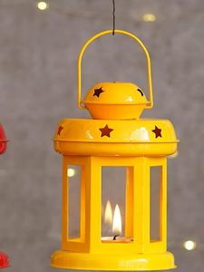 Moroccan Metal <b>Lantern</b> Tealight <b>Candle</b> <b>Holder</b> with <b>Candle</b> Handcrafted Decorative <b>Lantern</b> for Home Decor Festival Wedding - Product Image 2
