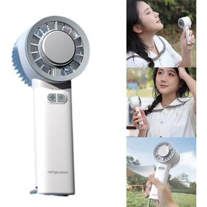 Rechargeable <b>USB</b> Charging Portable Mini <b>Desk</b> <b>Fan</b> Handheld Cooling 3 Speeds Cold Compress Function for Travel Longer Air Duct - Product Image 3