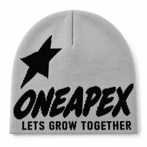 Grey Black Graphic Knit Beanie Hat Custom Logo Lets Grow Together Ribbed <b>Winter</b> <b>Cap</b> Unisex Streetwear Fashion Headwear Wholesale - Product Image 3