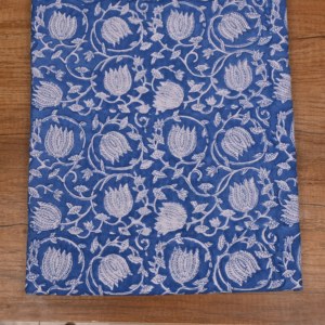 Tela de Algodón 100% Orgánica Premium, Estampada a Mano con Diseño Floral Kalamkari, de Peso Medio, Ecológica, Ignífuga, para Mujer - Product Image 2