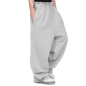 Lightweight Woolen Fleece Eco-Friendly Windproof Vintage <b>Cargo</b> Sweatpants Sport Regular Fit Mid Waist <b>Jogger</b> with Pockets Baggy - Product Image 4