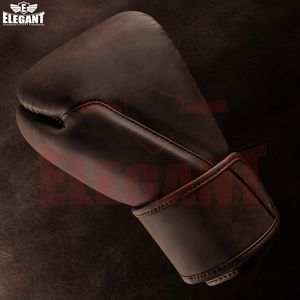 Gants de boxe en cuir de vachette, design classique, couleur marron, nouvelle arrivée, fournisseur de qualité, fabrication sur mesure, équipement d'entraînement au combat - Product Image 3
