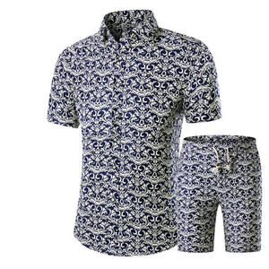 Conjunto de verano moderno con camiseta y pantalones cortos, tacto de algodón suave, diseño elegante, perfecto para uso diario y casual. - Product Image 3