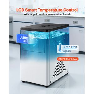 Refroidisseur de laboratoire à double circulation, température ambiante 20°C, 3,4 L, avec dispositifs thermostatiques internes et externes - Product Image 2