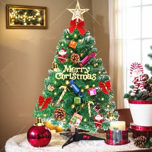 Albero di Natale Artificiale Pieghevole da 1,8 m con 200 Luci Pre-Decorate per Interni - Product Image 1