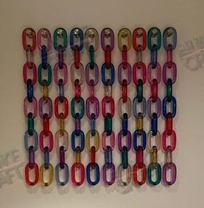 Colorful <b>Resin</b> Chain Links Artistic Sculpture Irregular Pattern Home Decoration Fashion Craft Supplies Handmade Handmade - Product Image 1