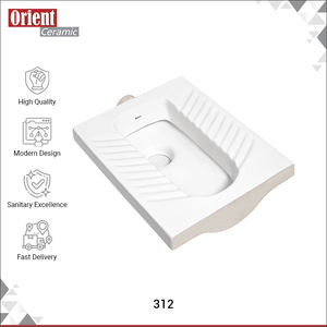 Exportateur mondial vendant des articles sanitaires en céramique blanche de qualité authentique pour usage domestique, facile à nettoyer, cuvette de toilette traditionnelle à la turque - Product Image 2