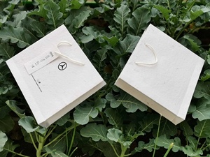 Bolsa de Regalo de Papel Reciclado Ecológica Hecha a Mano con Asa de Cuerda Personalizada, Bolsa de Compras Promocional con Asa Retorcida para Boutique - Product Image 2