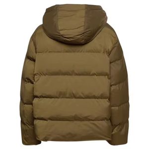 Veste d'hiver matelassée pour homme, col montant, logo personnalisé, imperméable, respirante, écologique, en tissu peigné - Product Image 2
