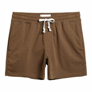 Nuevos pantalones cortos profesionales personalizados para hombre con logotipo personalizado, 100% algodón, felpa, lisos, gruesos, a precio económico. - Product Image 4