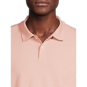 Polo d'affaires pour homme de haute qualité OEM – Polo de travail uni en coton et polyester avec logo brodé personnalisé - Product Image 4