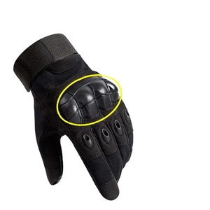 Guantes Deportivos de Cuero Resistentes a Impactos para Invierno, con Dedos Completos, Color Negro, Diseño Personalizado, Pantalla Táctil, Tipo Aguja - Product Image 1