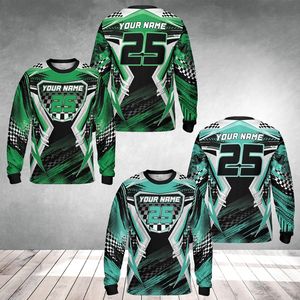 Maillot de course personnalisé à manches longues rose et noir pour motocross, avec nom et numéro personnalisés, équipement de course MX unisexe OEM - Product Image 5