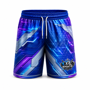 Pantalones Cortos de Fútbol de Venta Caliente, Tejido Hexagonal Avanzado de Poliéster, Transpirables, Control de Sudor, Ligeros, Elásticos, Calidad de Partido - Product Image 1