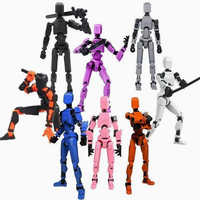 Figur Aksi Robot Titan T13 Berkualitas Tinggi Cetak 3D untuk Penggemar Game dan Kolektor, Tidak Perlu Perakitan