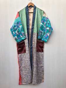 Robe légère style sari, colorée, pour la plage ou les loisirs, en soie, kimono de demoiselle d'honneur, col en V, prix de gros - Product Image 6