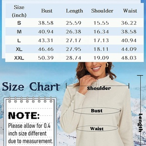 High Quality Custom Logo Women Crew Neck <b>Hoodies</b> 100%polyester Half Zip Pullover Sweatshirt for Women Half Zip Sweatshirts - Product Image 6