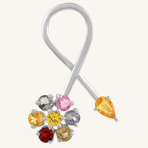 Colgante de Zafiros Múltiples en Plata de Ley 92.5 KLSP-50547 - Product Image 2