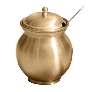 Elegant Brass Green Barni Jar Vintage Storage <b>Container</b> with Antique Finished for Kitchen Home Decor - Product Image 4