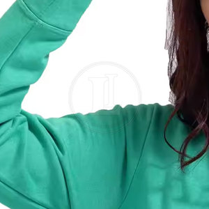 Sweat-shirt pour femme à logo personnalisé sur le devant, manches longues, 100% coton, écologique, respirant, de haute qualité, vente en gros - Product Image 6