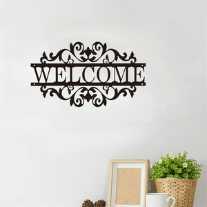 CIFbuy Grande Insegna di Benvenuto Vintage Stile Fattoria, Arte Murale Rustica in Metallo per Decorazione Esterna del Portico, Regalo 'Home Sweet Home', Servizio di Raccolta - Product Image 2