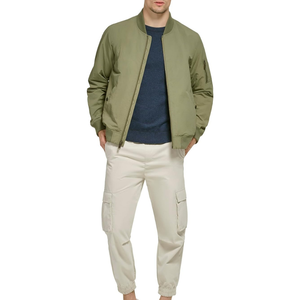 Blousons Bomber Matelassés Personnalisés Sage à Fermeture Éclair pour Hommes – Vêtements d'Extérieur Décontractés à Superposer – Vente en Gros et Marque Privée - Product Image 5
