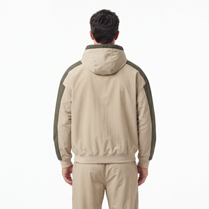 Sudadera con Capucha Extra Grande para Hombre, Dos Tonos, 100% Nailon, Hombros Caídos, Estilo Casual Urbano, con Logotipo Personalizado, 2026 - Product Image 2