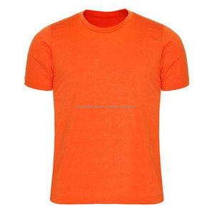 เสื้อยืดคอตตอน 100% แขนสั้น บริการ OEM ราคาสบาย รับสกรีนโลโก้ ระบายอากาศได้ดี คุณภาพสูง สีพื้น - Product Image 1