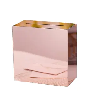 Nuovo Design 3mm di spessore acrilico che desidera scatola di carta per la festa di nozze