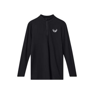 <b>Mens</b> Mock Neck Performance Training Top Long Sleeve Athletic Compression <b>Pullover</b> Gym Running Sportswear Shirt - Product Image 3