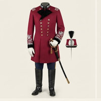 Uniforme de marin classique pour homme, style élégant, tissu respirant en coton/laine polaire, écologique et de qualité supérieure