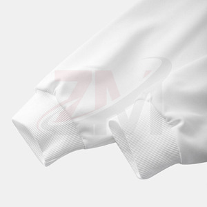 Sweat-shirts réfléchissants blancs unis avec motifs pour hommes, impression de logo personnalisée, sweat-shirt-couverture universel, commande en gros - Product Image 5