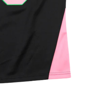 Camiseta Deportiva de Fútbol AKA para Mujer, Cuello en V, Bordado, Negra, Rosa, Verde, Manga Corta - Product Image 4