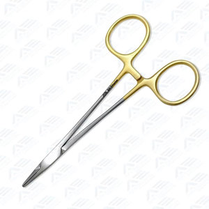 Pinzas quirúrgicas de acero inoxidable con mordazas de carburo de tungsteno dentadas de 13 cm, tipo Halsey, para quirófano - Product Image 6