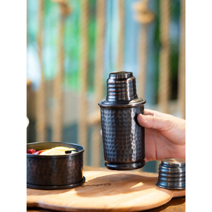 Botella de Cobre Martillado con Acabado en Níquel Negro, Estilo Moderno, para Bebidas, Botella de Agua, Artículos para Bebidas, Estilo Saludable, Última Tendencia - Product Image 1