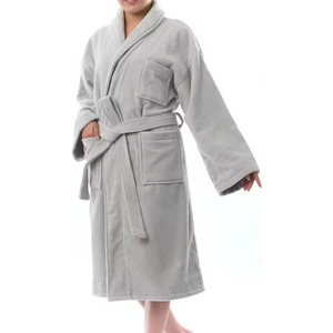 Peignoir de nuit unisexe en tissu éponge doux, respirant et thermique, 100 % coton éponge, vente en gros pour fabricants - Product Image 4