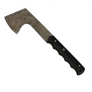 Custom Hand-Forged BA Enterprises 10.5" CUSTOM HAND MADE DAMASCUS STEEL <b>AXE</b> DENSIFIED WOOD <b>HANDLE</b> W/SHEATH - Product Image 5