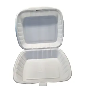 Storage Boxes Disposable PS Foam Food Container for hamburger take away amazon best selling products in usa 2024