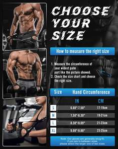 Guantes de Entrenamiento Deportivos PROFIT SPORTS, Profesionales, de Medio Dedo, con Cordones, para Gimnasio, Unisex, para Levantamiento de Pesas y Powerlifting, Antideslizantes - Product Image 5