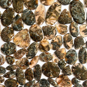 Cabochon d'agate de bâton en vrac de haute qualité avec des cristaux d'agate de bâton naturel avec une haute visibilité pour la fabrication de bijoux - Product Image 1