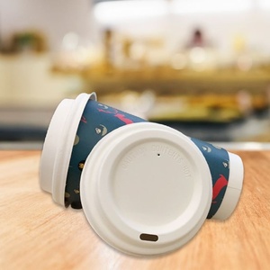 แก้วกาแฟแบบใช้แล้วทิ้งขนาด 80 มม. พร้อมฝาปิด พิมพ์ลายตามสั่ง สำหรับเครื่องดื่มร้อนแบบนำกลับบ้าน ร้านอาหารและคาเฟ่ ผู้ผลิต OEM ขายส่ง - Product Image 3