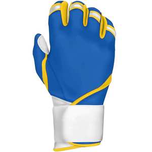 Custom Logo Design Premium Rubber/PVC Durable Lightweight Ambidextrous Eco-Friendly <b>Baseball</b> Batting Gloves Pull On/Hook Loop - Product Image 3