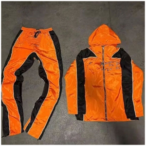 Vêtements de rue pour hommes, vêtements techniques, survêtement, veste coupe-vent réfléchissante, pantalon, imperméable, logo personnalisé OEM - Product Image 5